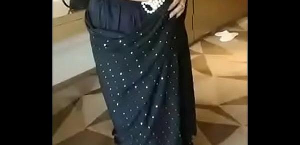  muslim rich lady riya black sari part 5